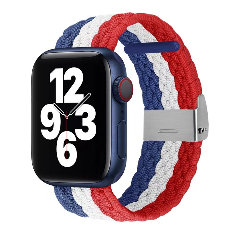 Nylon-Geflecht-Armband für Apple Watch Series, 7 41mm / 6&SE&5&4 40mm / 3&2&1 38mm