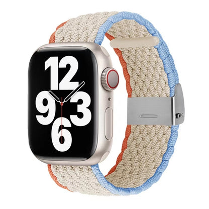 Nylon-Geflecht-Armband für Apple Watch Series, 7 41mm / 6&SE&5&4 40mm / 3&2&1 38mm