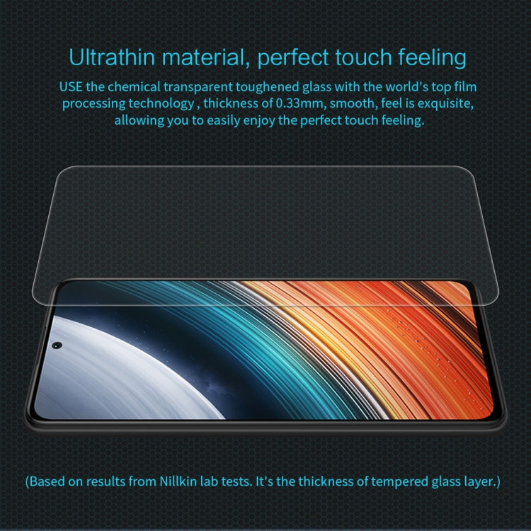 NILLKIN H 0.33mm 9H Explosion-proof Tempered Glass Film, For Xiaomi Redmi K40S / K50 / K50 Pro
