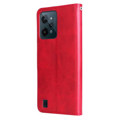 Fashion Calf Texture Zipper Horizontal Flip Leather Case, For OPPO Realme C31, For OPPO Reno7 Pro 5G China & Global