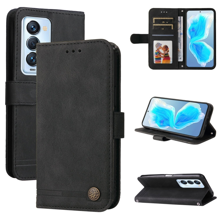 Skin Feel Life Tree Metal Button Leather Phone Case, For Tecno Camon 18 Premier, For Tecno Camon 18 / 18 Pro, For Infinix Hot 11s, For Infinix Hot 11s NFC, For Infinix Hot 11, For Infinix Smart 6, For Infinix Note 11 Pro / 11S / X697                   ...