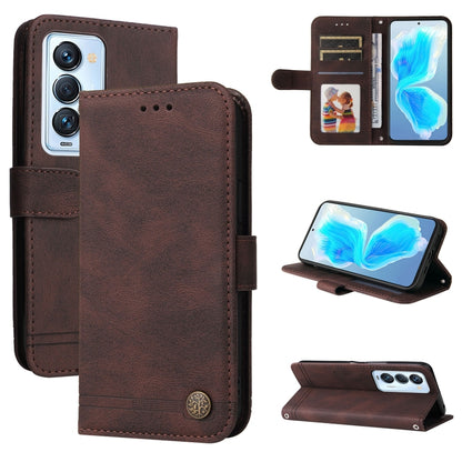 Skin Feel Life Tree Metal Button Leather Phone Case, For Tecno Camon 18 Premier, For Tecno Camon 18 / 18 Pro, For Infinix Hot 11s, For Infinix Hot 11s NFC, For Infinix Hot 11, For Infinix Smart 6, For Infinix Note 11 Pro / 11S / X697                   ...