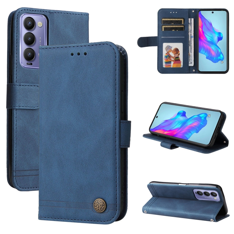 Skin Feel Life Tree Metal Button Leather Phone Case, For Tecno Camon 18 Premier, For Tecno Camon 18 / 18 Pro, For Infinix Hot 11s, For Infinix Hot 11s NFC, For Infinix Hot 11, For Infinix Smart 6, For Infinix Note 11 Pro / 11S / X697                   ...