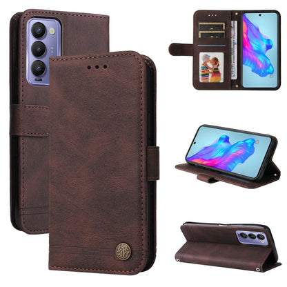Skin Feel Life Tree Metal Button Leather Phone Case, For Tecno Camon 18 Premier, For Tecno Camon 18 / 18 Pro, For Infinix Hot 11s, For Infinix Hot 11s NFC, For Infinix Hot 11, For Infinix Smart 6, For Infinix Note 11 Pro / 11S / X697                   ...