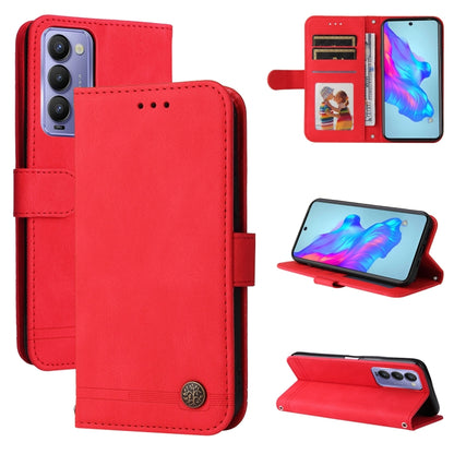 Skin Feel Life Tree Metal Button Leather Phone Case, For Tecno Camon 18 Premier, For Tecno Camon 18 / 18 Pro, For Infinix Hot 11s, For Infinix Hot 11s NFC, For Infinix Hot 11, For Infinix Smart 6, For Infinix Note 11 Pro / 11S / X697                   ...
