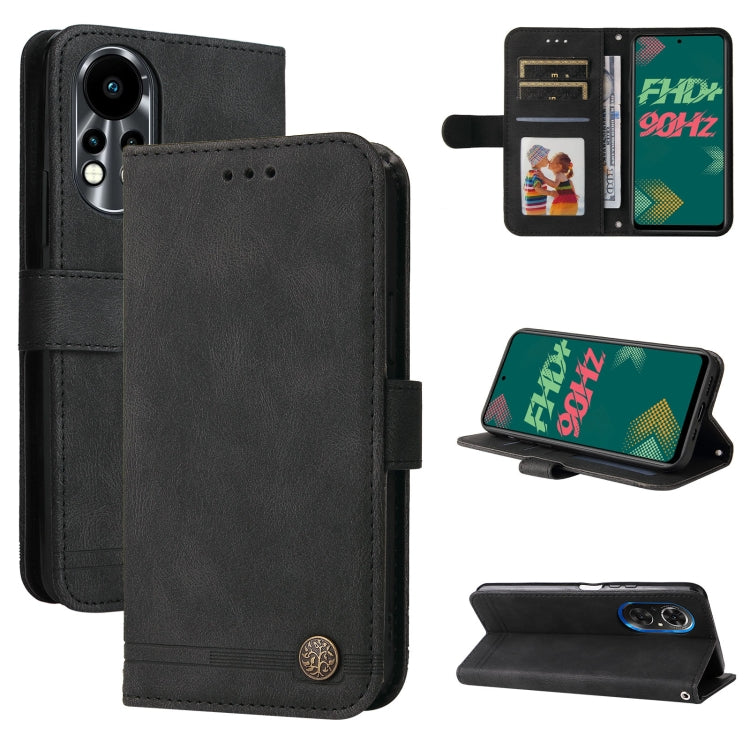 Skin Feel Life Tree Metal Button Leather Phone Case, For Tecno Camon 18 Premier, For Tecno Camon 18 / 18 Pro, For Infinix Hot 11s, For Infinix Hot 11s NFC, For Infinix Hot 11, For Infinix Smart 6, For Infinix Note 11 Pro / 11S / X697                   ...