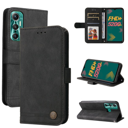 Skin Feel Life Tree Metal Button Leather Phone Case, For Tecno Camon 18 Premier, For Tecno Camon 18 / 18 Pro, For Infinix Hot 11s, For Infinix Hot 11s NFC, For Infinix Hot 11, For Infinix Smart 6, For Infinix Note 11 Pro / 11S / X697                   ...