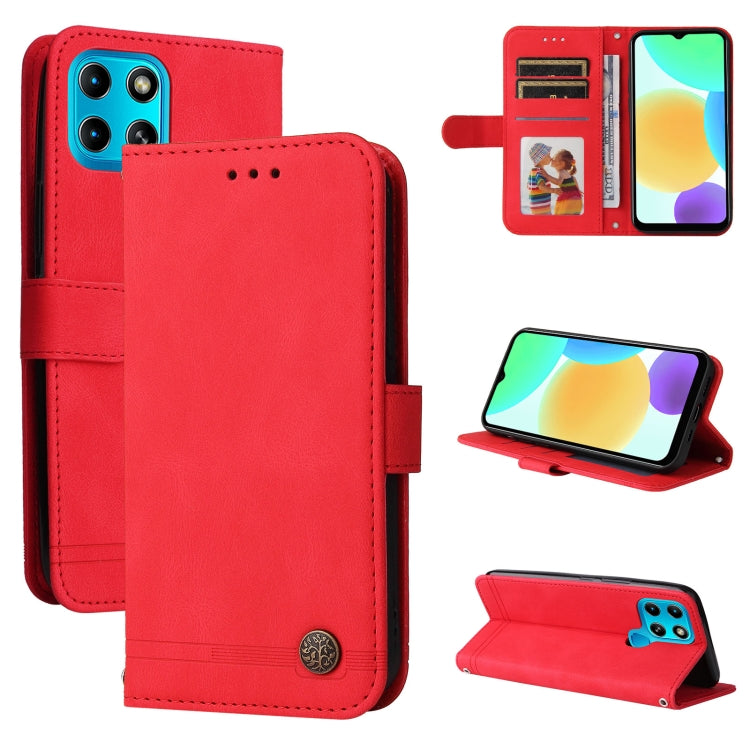 Skin Feel Life Tree Metal Button Leather Phone Case, For Tecno Camon 18 Premier, For Tecno Camon 18 / 18 Pro, For Infinix Hot 11s, For Infinix Hot 11s NFC, For Infinix Hot 11, For Infinix Smart 6, For Infinix Note 11 Pro / 11S / X697                   ...