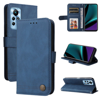 Skin Feel Life Tree Metal Button Leather Phone Case, For Tecno Camon 18 Premier, For Tecno Camon 18 / 18 Pro, For Infinix Hot 11s, For Infinix Hot 11s NFC, For Infinix Hot 11, For Infinix Smart 6, For Infinix Note 11 Pro / 11S / X697                   ...