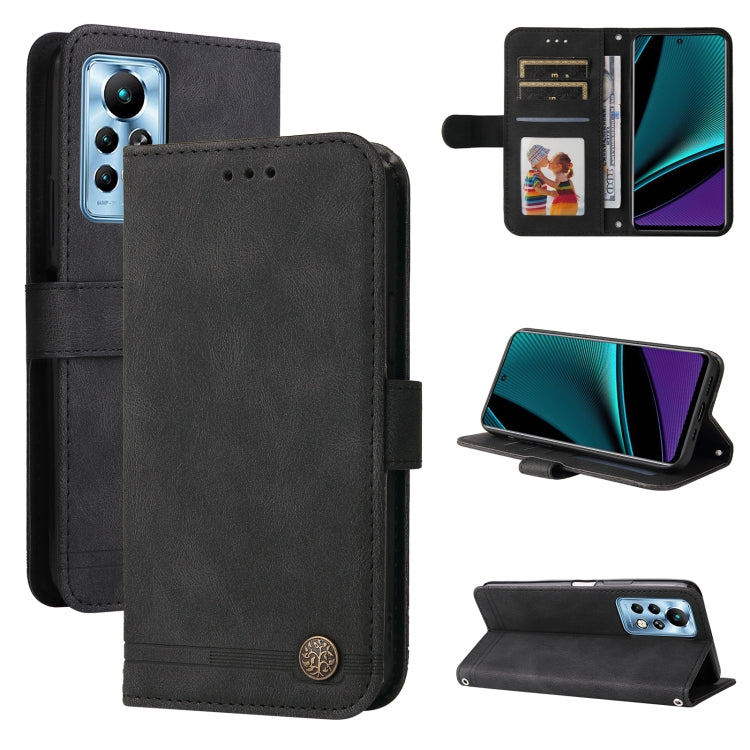 Skin Feel Life Tree Metal Button Leather Phone Case, For Tecno Camon 18 Premier, For Tecno Camon 18 / 18 Pro, For Infinix Hot 11s, For Infinix Hot 11s NFC, For Infinix Hot 11, For Infinix Smart 6, For Infinix Note 11 Pro / 11S / X697                   ...