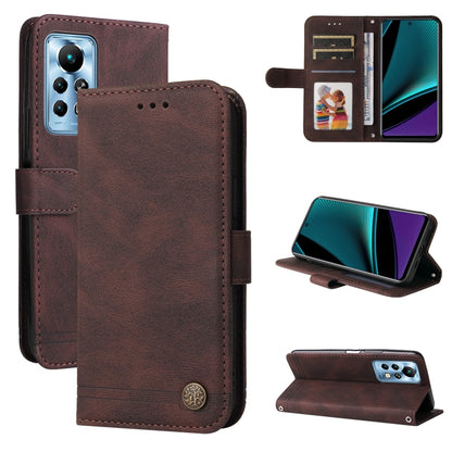 Skin Feel Life Tree Metal Button Leather Phone Case, For Tecno Camon 18 Premier, For Tecno Camon 18 / 18 Pro, For Infinix Hot 11s, For Infinix Hot 11s NFC, For Infinix Hot 11, For Infinix Smart 6, For Infinix Note 11 Pro / 11S / X697                   ...