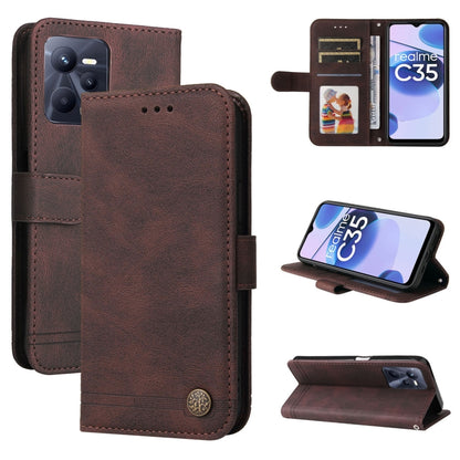 Skin Feel Life Tree Metal Button Leather Phone Case, For Tecno Camon 18 Premier, For Tecno Camon 18 / 18 Pro, For Infinix Hot 11s, For Infinix Hot 11s NFC, For Infinix Hot 11, For Infinix Smart 6, For Infinix Note 11 Pro / 11S / X697                   ...