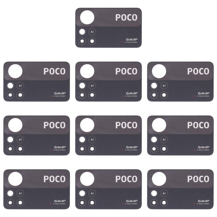 10 PCS Back Camera Lens, For Xiaomi Redmi K50/Redmi K50 Pro, For XiaomiRedmi Note 11 Pro 4G / Note 11 Pro+ 5G India / Note 11E Pro, For Xiaomi Poco X4 Pro 5G, For Xiaomi Poco M4 Pro 4G, For Xiaomi Poco M3 Pro 5G, For Xiaomi Redmi K40 Gaming������������...