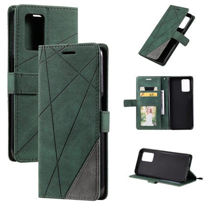 Skin Feel Splicing Leather Phone Case, For OPPO Realme 8i, For OPPO Realme 9 Pro+, For OPPO Realme 9i, For OPPO Realme 9 Pro, For OPPO A55s 5G