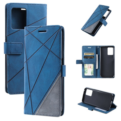 Skin Feel Splicing Leather Phone Case, For OPPO Realme 8i, For OPPO Realme 9 Pro+, For OPPO Realme 9i, For OPPO Realme 9 Pro, For OPPO A55s 5G