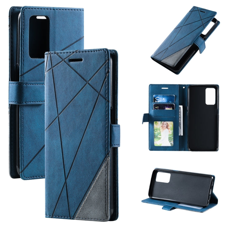 Skin Feel Splicing Leather Phone Case, For OPPO Realme 8i, For OPPO Realme 9 Pro+, For OPPO Realme 9i, For OPPO Realme 9 Pro, For OPPO A55s 5G