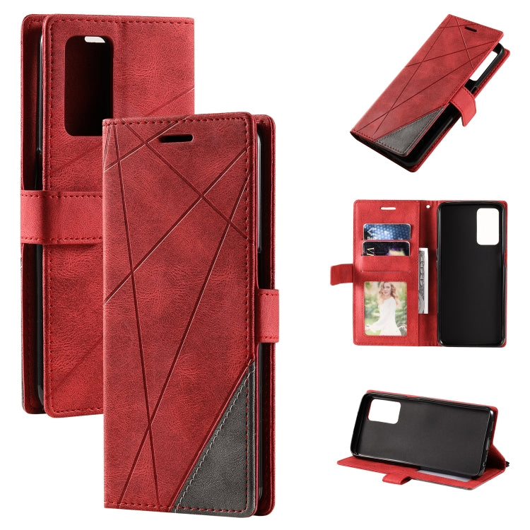Skin Feel Splicing Leather Phone Case, For OPPO Realme 8i, For OPPO Realme 9 Pro+, For OPPO Realme 9i, For OPPO Realme 9 Pro, For OPPO A55s 5G