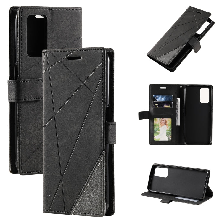 Skin Feel Splicing Leather Phone Case, For OPPO Realme 8i, For OPPO Realme 9 Pro+, For OPPO Realme 9i, For OPPO Realme 9 Pro, For OPPO A55s 5G