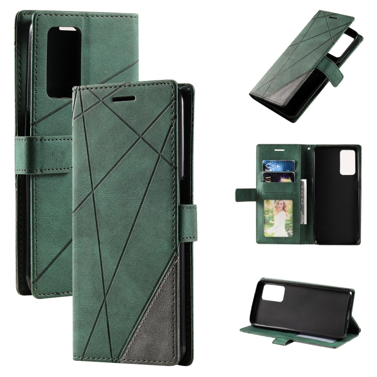 Skin Feel Splicing Leather Phone Case, For OPPO Realme 8i, For OPPO Realme 9 Pro+, For OPPO Realme 9i, For OPPO Realme 9 Pro, For OPPO A55s 5G