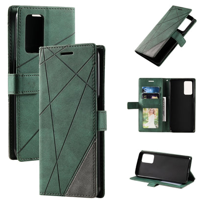 Skin Feel Splicing Leather Phone Case, For OPPO Realme 8i, For OPPO Realme 9 Pro+, For OPPO Realme 9i, For OPPO Realme 9 Pro, For OPPO A55s 5G