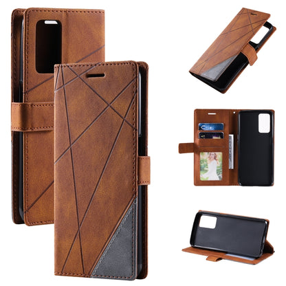 Skin Feel Splicing Leather Phone Case, For OPPO Realme 8i, For OPPO Realme 9 Pro+, For OPPO Realme 9i, For OPPO Realme 9 Pro, For OPPO A55s 5G