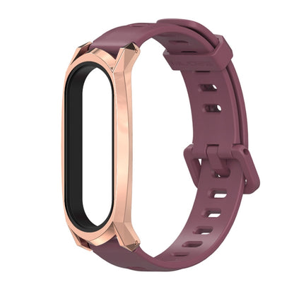 For Xiaomi Mi Band 6 / 5 Mijobs Flat Hole Silicone Watch Band, CS Case, Plus Case, GT Case