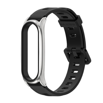 For Xiaomi Mi Band 6 / 5 Mijobs Flat Hole Silicone Watch Band, CS Case, Plus Case, GT Case