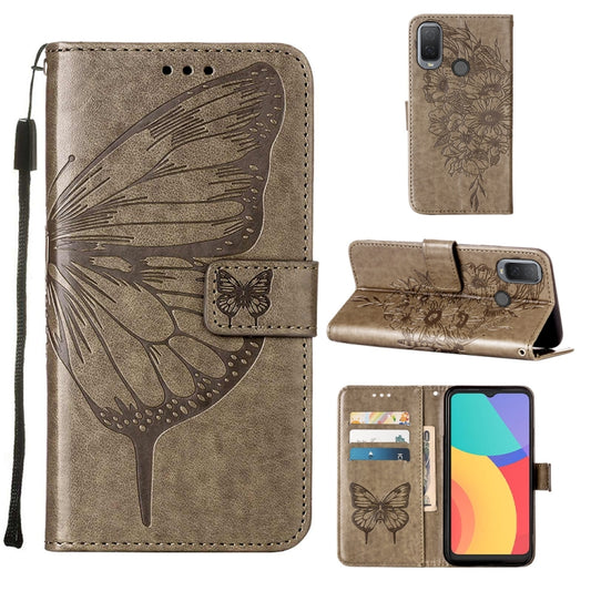 Embossed Butterfly Leather Phone Case, For Alcatel 1L 2021, For Motorola Moto G 5G 2022, For Motorola Moto G52, For OnePlus Nord CE 2 5G, For OPPO A57 5G 2022, For OPPO Realme C31 4G, For OPPO Reno7 4G/F21 Pro, For Sony Xperia 1 IV, For Sony Xperia 10 ...