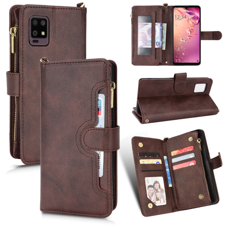 Litchi Texture Zipper Leather Phone Case, For Doogee S86 / S86 Pro, For Doogee S88 Pro / S88 Plus, For Doogee X96 Pro, For Sharp Aquos Zero6 / Aquos Air, For Sharp Aquos Wish, For Motorola Moto E40 / E30 / E20                                           ...