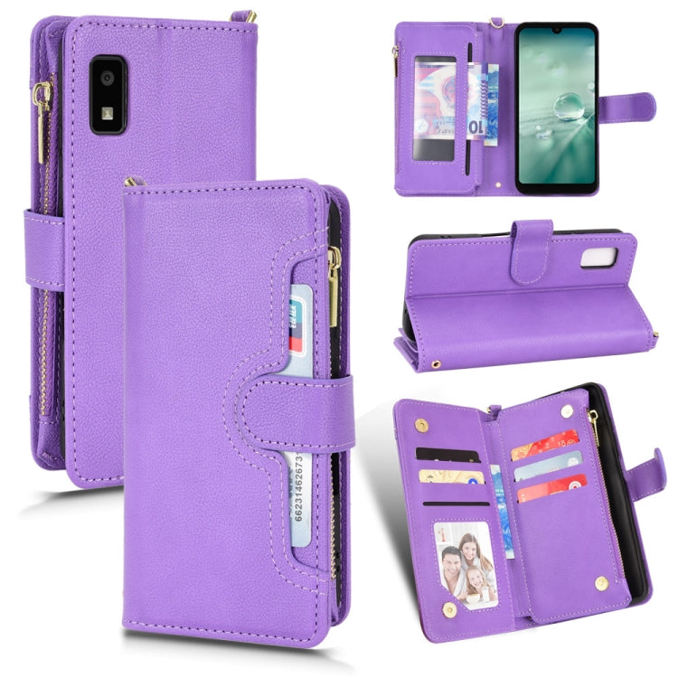 Litchi Texture Zipper Leather Phone Case, For Doogee S86 / S86 Pro, For Doogee S88 Pro / S88 Plus, For Doogee X96 Pro, For Sharp Aquos Zero6 / Aquos Air, For Sharp Aquos Wish, For Motorola Moto E40 / E30 / E20                                           ...