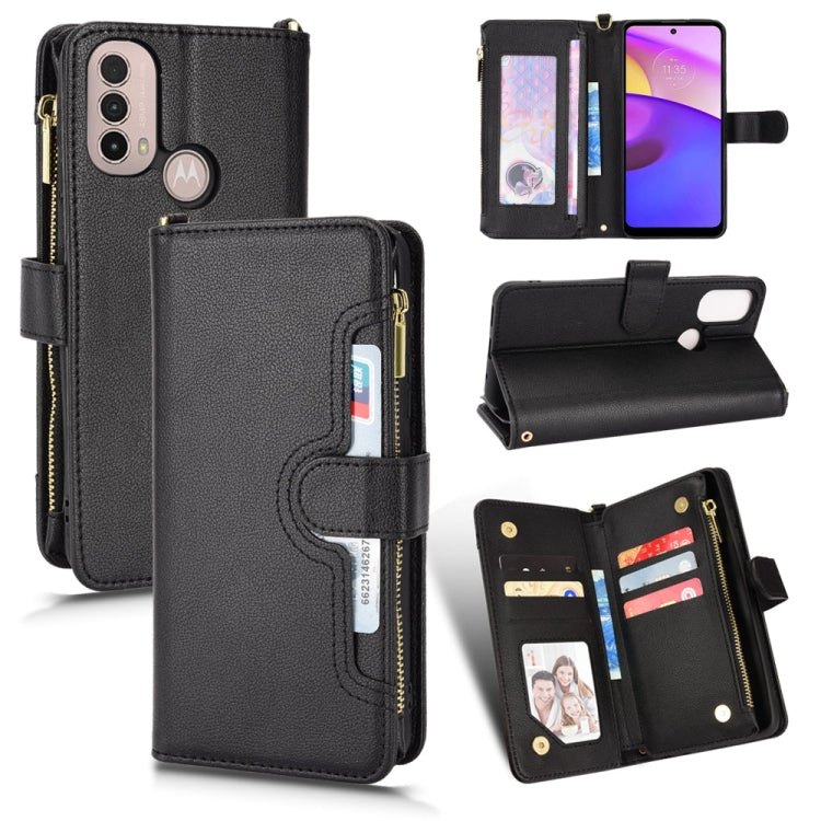 Litchi Texture Zipper Leather Phone Case, For Doogee S86 / S86 Pro, For Doogee S88 Pro / S88 Plus, For Doogee X96 Pro, For Sharp Aquos Zero6 / Aquos Air, For Sharp Aquos Wish, For Motorola Moto E40 / E30 / E20                                           ...