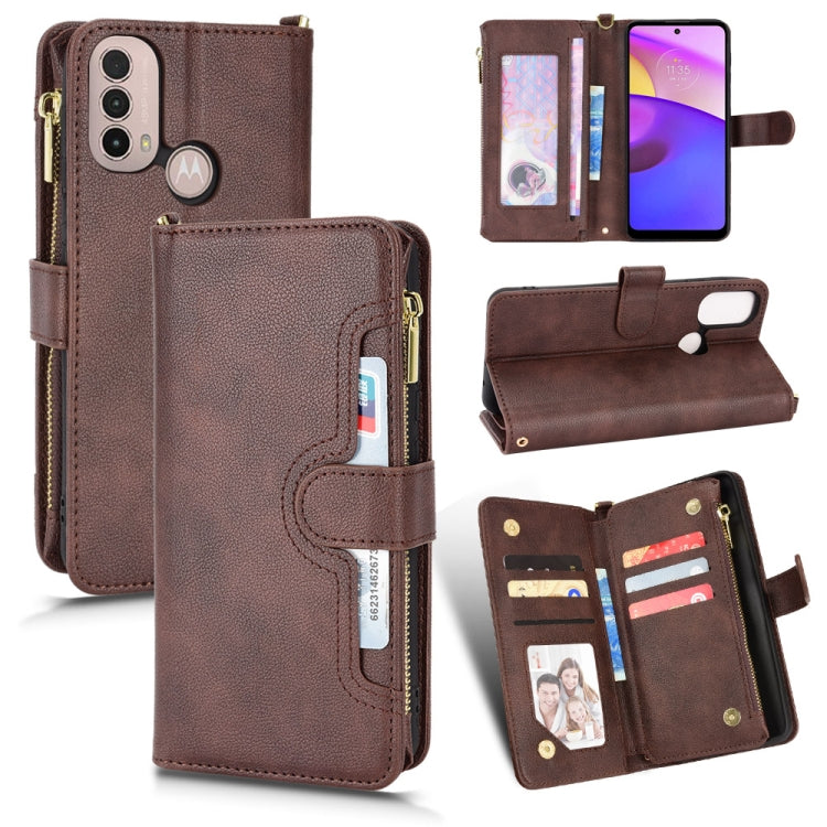 Litchi Texture Zipper Leather Phone Case, For Doogee S86 / S86 Pro, For Doogee S88 Pro / S88 Plus, For Doogee X96 Pro, For Sharp Aquos Zero6 / Aquos Air, For Sharp Aquos Wish, For Motorola Moto E40 / E30 / E20                                           ...