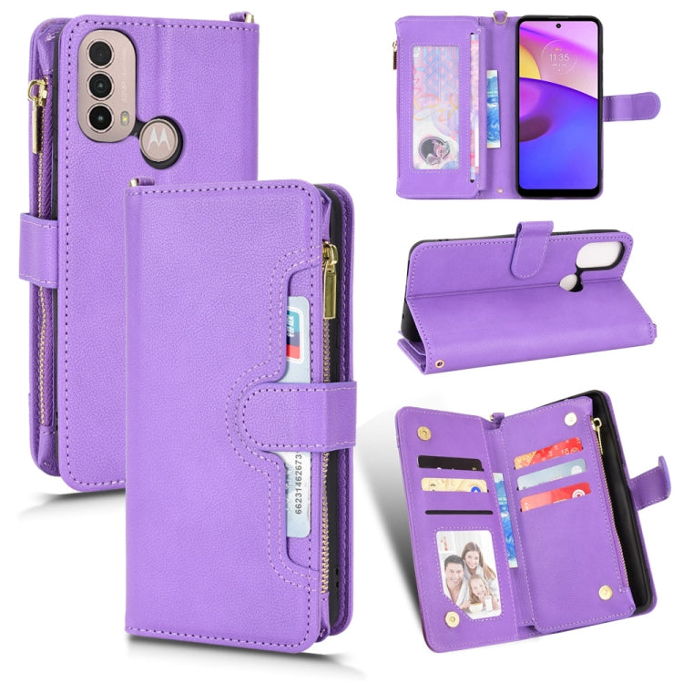 Litchi Texture Zipper Leather Phone Case, For Doogee S86 / S86 Pro, For Doogee S88 Pro / S88 Plus, For Doogee X96 Pro, For Sharp Aquos Zero6 / Aquos Air, For Sharp Aquos Wish, For Motorola Moto E40 / E30 / E20                                           ...