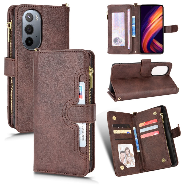 Litchi Texture Zipper Leather Phone Case, For Doogee S86 / S86 Pro, For Doogee S88 Pro / S88 Plus, For Doogee X96 Pro, For Sharp Aquos Zero6 / Aquos Air, For Sharp Aquos Wish, For Motorola Moto E40 / E30 / E20                                           ...