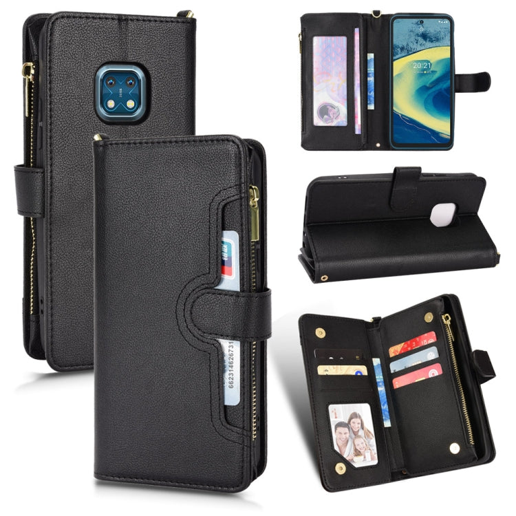 Litchi Texture Zipper Leather Phone Case, For Doogee S86 / S86 Pro, For Doogee S88 Pro / S88 Plus, For Doogee X96 Pro, For Sharp Aquos Zero6 / Aquos Air, For Sharp Aquos Wish, For Motorola Moto E40 / E30 / E20                                           ...