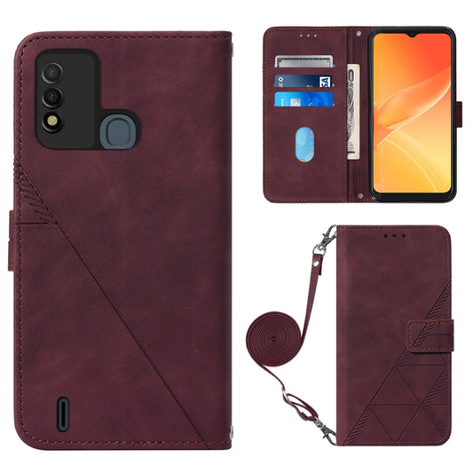 Crossbody 3D Embossed Flip Leather Phone Case, For Itel P37/Vision 2S/P651L, For Nokia G21/G11, For Motorola Moto G 5G 2022, For OnePlus Nord CE 2 5G, For Motorola Moto G Stylus 4G 2022, For OPPO A57 5G 2022, For OPPO Realme C31 4G, For Motorola Moto G...