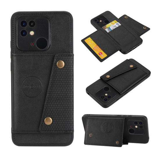 Double Buckle PU + TPU Shockproof Magnetic Phone Case, For OPPO Realme 9 Pro, For OPPO Realme 9 Pro+, For OPPO Realme 9i, For OPPO Realme C35, For vivo Y15s, For vivo Y33s, For Xiaomi Redmi 10C, For Xiaomi Redmi Note 11 5G Chinese                      ...