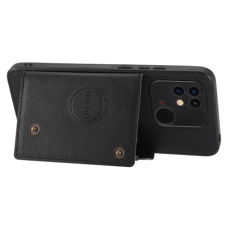 Double Buckle PU + TPU Shockproof Magnetic Phone Case, For OPPO Realme 9 Pro, For OPPO Realme 9 Pro+, For OPPO Realme 9i, For OPPO Realme C35, For vivo Y15s, For vivo Y33s, For Xiaomi Redmi 10C, For Xiaomi Redmi Note 11 5G Chinese                      ...