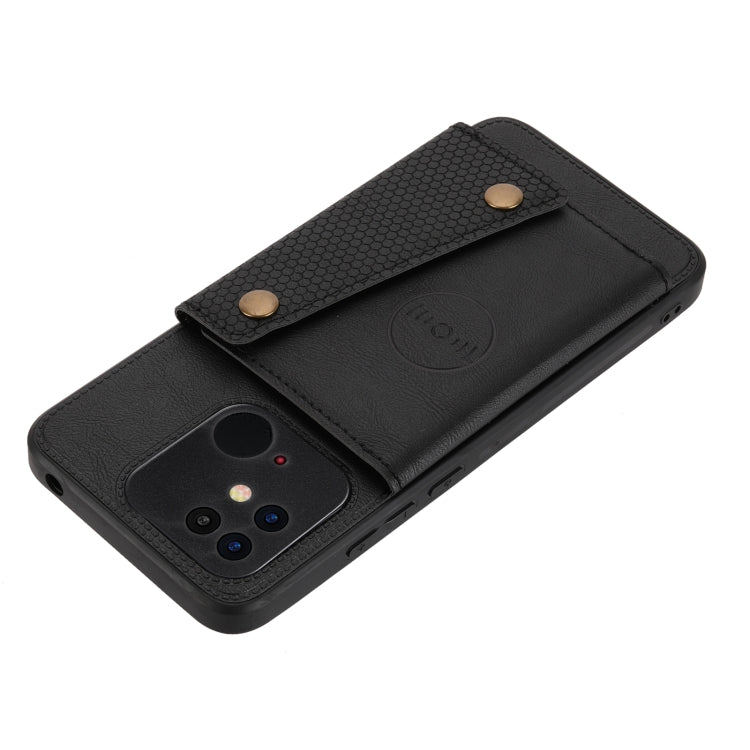 Double Buckle PU + TPU Shockproof Magnetic Phone Case, For OPPO Realme 9 Pro, For OPPO Realme 9 Pro+, For OPPO Realme 9i, For OPPO Realme C35, For vivo Y15s, For vivo Y33s, For Xiaomi Redmi 10C, For Xiaomi Redmi Note 11 5G Chinese                      ...
