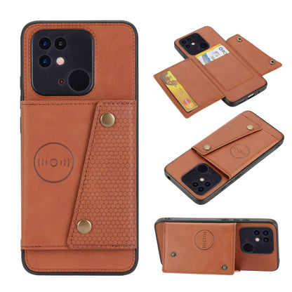 Double Buckle PU + TPU Shockproof Magnetic Phone Case, For OPPO Realme 9 Pro, For OPPO Realme 9 Pro+, For OPPO Realme 9i, For OPPO Realme C35, For vivo Y15s, For vivo Y33s, For Xiaomi Redmi 10C, For Xiaomi Redmi Note 11 5G Chinese                      ...