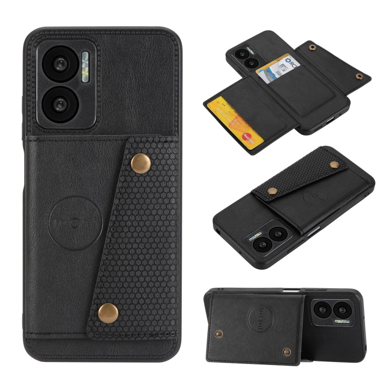 Double Buckle PU + TPU Shockproof Magnetic Phone Case, For OPPO Realme 9 Pro, For OPPO Realme 9 Pro+, For OPPO Realme 9i, For OPPO Realme C35, For vivo Y15s, For vivo Y33s, For Xiaomi Redmi 10C, For Xiaomi Redmi Note 11 5G Chinese                      ...