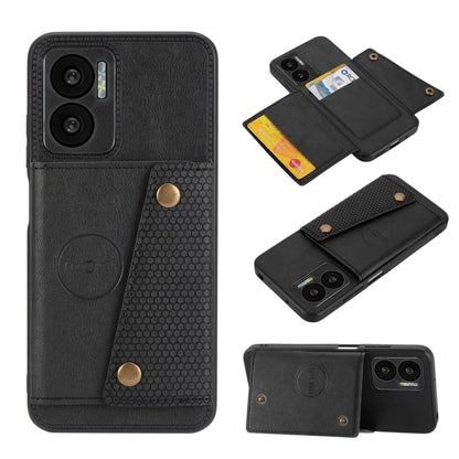 Double Buckle PU + TPU Shockproof Magnetic Phone Case, For OPPO Realme 9 Pro, For OPPO Realme 9 Pro+, For OPPO Realme 9i, For OPPO Realme C35, For vivo Y15s, For vivo Y33s, For Xiaomi Redmi 10C, For Xiaomi Redmi Note 11 5G Chinese                      ...