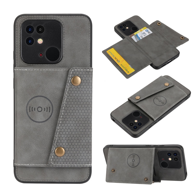 Double Buckle PU + TPU Shockproof Magnetic Phone Case, For OPPO Realme 9 Pro, For OPPO Realme 9 Pro+, For OPPO Realme 9i, For OPPO Realme C35, For vivo Y15s, For vivo Y33s, For Xiaomi Redmi 10C, For Xiaomi Redmi Note 11 5G Chinese                      ...