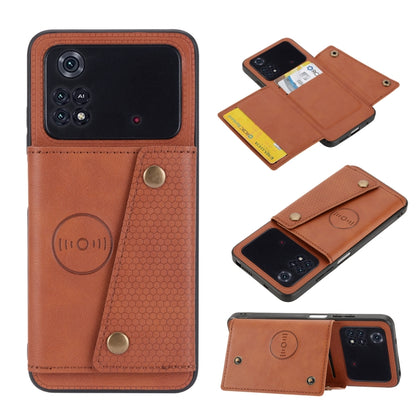 Double Buckle PU + TPU Shockproof Magnetic Phone Case, For OPPO Realme 9 Pro, For OPPO Realme 9 Pro+, For OPPO Realme 9i, For OPPO Realme C35, For vivo Y15s, For vivo Y33s, For Xiaomi Redmi 10C, For Xiaomi Redmi Note 11 5G Chinese                      ...