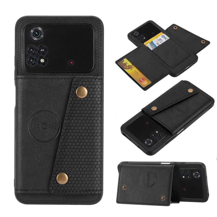 Double Buckle PU + TPU Shockproof Magnetic Phone Case, For OPPO Realme 9 Pro, For OPPO Realme 9 Pro+, For OPPO Realme 9i, For OPPO Realme C35, For vivo Y15s, For vivo Y33s, For Xiaomi Redmi 10C, For Xiaomi Redmi Note 11 5G Chinese                      ...