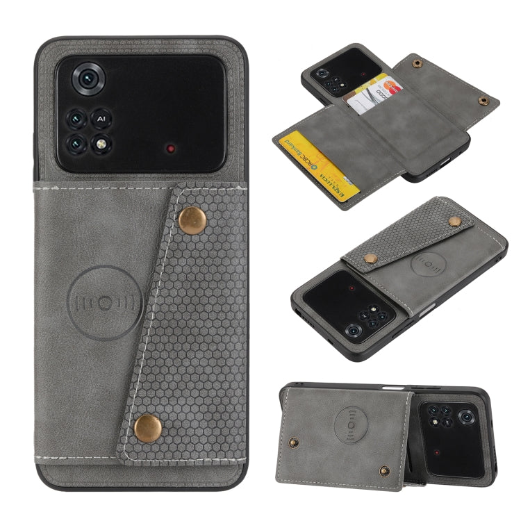 Double Buckle PU + TPU Shockproof Magnetic Phone Case, For OPPO Realme 9 Pro, For OPPO Realme 9 Pro+, For OPPO Realme 9i, For OPPO Realme C35, For vivo Y15s, For vivo Y33s, For Xiaomi Redmi 10C, For Xiaomi Redmi Note 11 5G Chinese                      ...