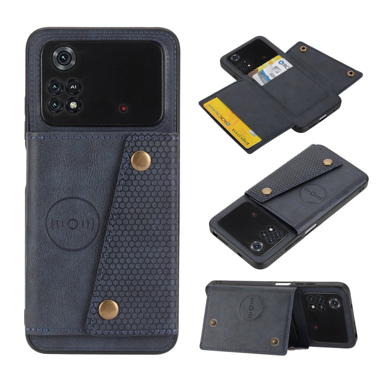 Double Buckle PU + TPU Shockproof Magnetic Phone Case, For OPPO Realme 9 Pro, For OPPO Realme 9 Pro+, For OPPO Realme 9i, For OPPO Realme C35, For vivo Y15s, For vivo Y33s, For Xiaomi Redmi 10C, For Xiaomi Redmi Note 11 5G Chinese                      ...