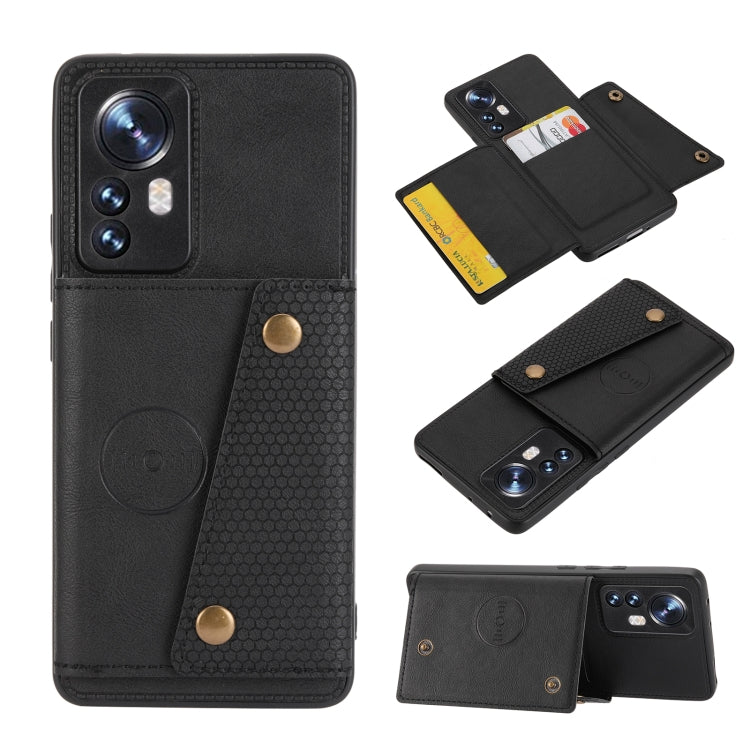 Double Buckle PU + TPU Shockproof Magnetic Phone Case, For OPPO Realme 9 Pro, For OPPO Realme 9 Pro+, For OPPO Realme 9i, For OPPO Realme C35, For vivo Y15s, For vivo Y33s, For Xiaomi Redmi 10C, For Xiaomi Redmi Note 11 5G Chinese                      ...