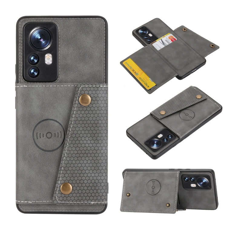 Double Buckle PU + TPU Shockproof Magnetic Phone Case, For OPPO Realme 9 Pro, For OPPO Realme 9 Pro+, For OPPO Realme 9i, For OPPO Realme C35, For vivo Y15s, For vivo Y33s, For Xiaomi Redmi 10C, For Xiaomi Redmi Note 11 5G Chinese                      ...