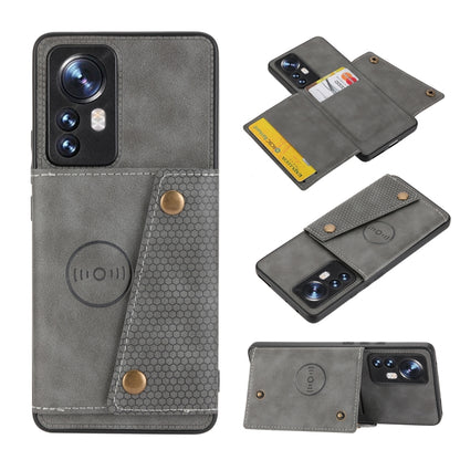 Double Buckle PU + TPU Shockproof Magnetic Phone Case, For OPPO Realme 9 Pro, For OPPO Realme 9 Pro+, For OPPO Realme 9i, For OPPO Realme C35, For vivo Y15s, For vivo Y33s, For Xiaomi Redmi 10C, For Xiaomi Redmi Note 11 5G Chinese                      ...
